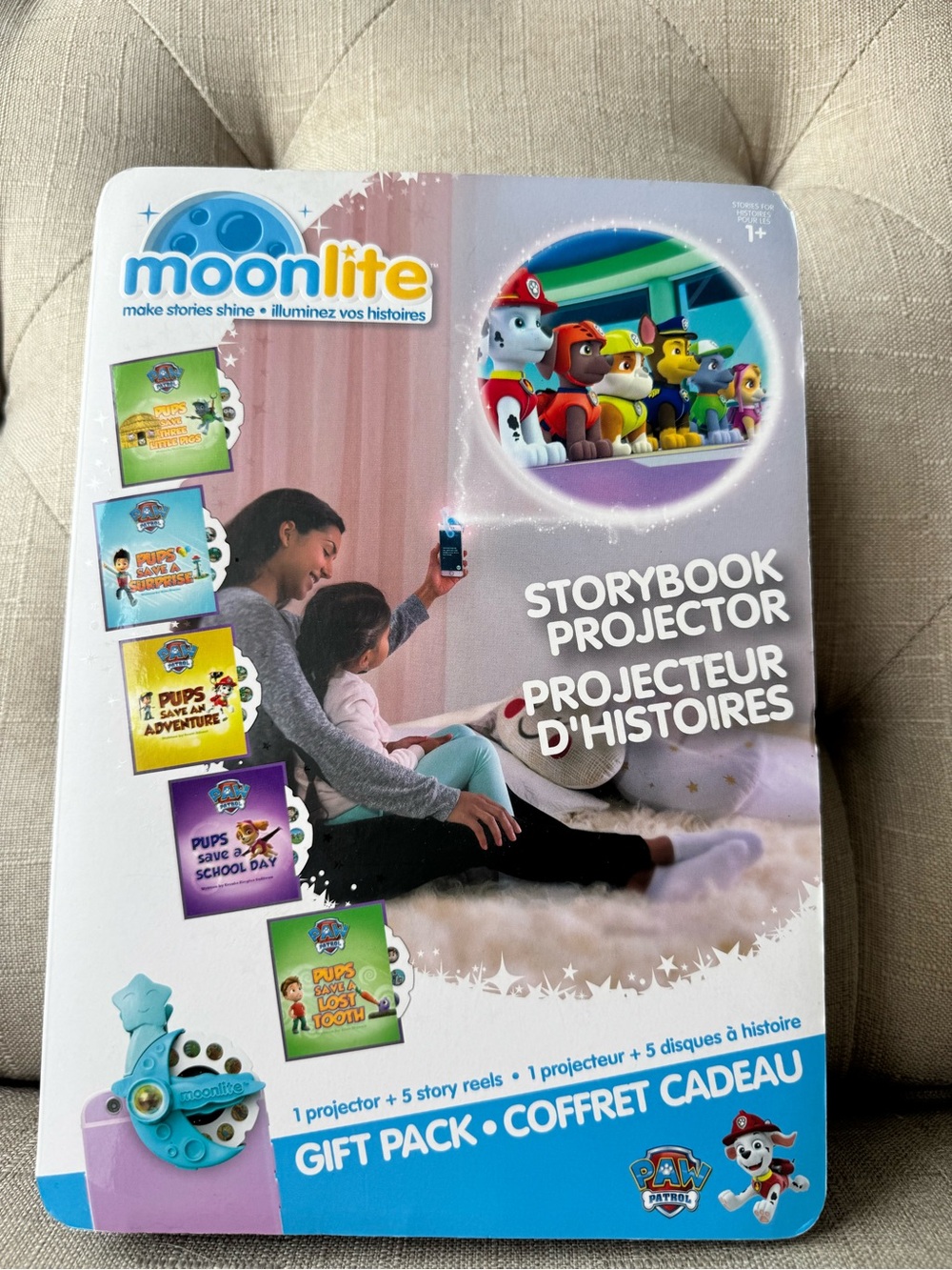 Moonlite Paw Patrol 5 story Storybook Projector